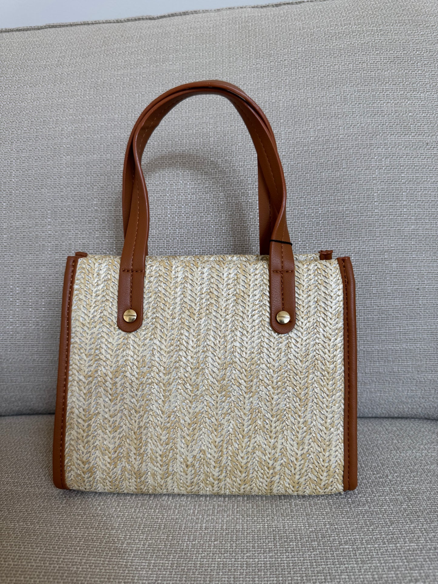 GEVLOCHTEN BEIGE TAS