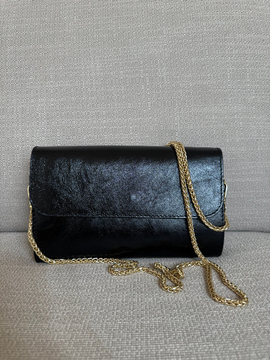 METALLIC ZWARTE TAS