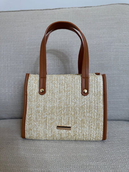 GEVLOCHTEN BEIGE TAS
