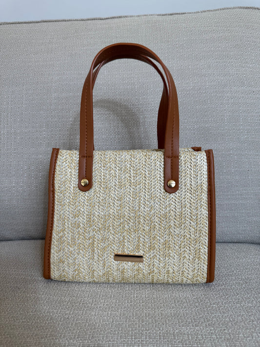 GEVLOCHTEN BEIGE TAS